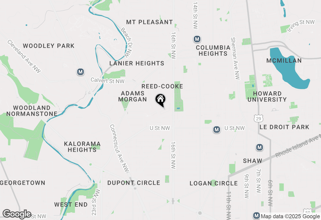 Map of 1624 Belmont Street Nw #A, Washington, DC 20009