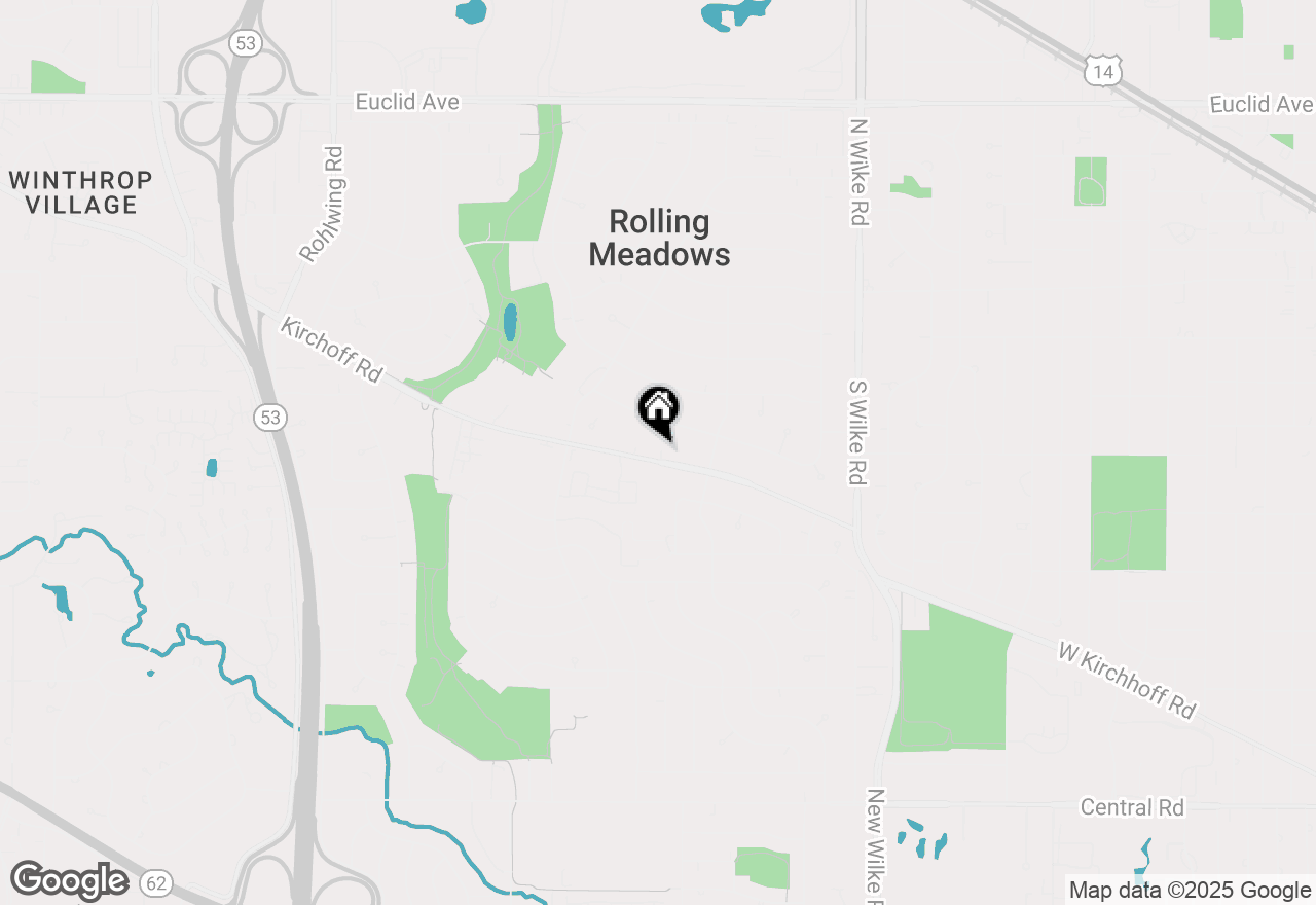 Map of 2504 Kirchoff Road, Rolling Meadows, IL 60008