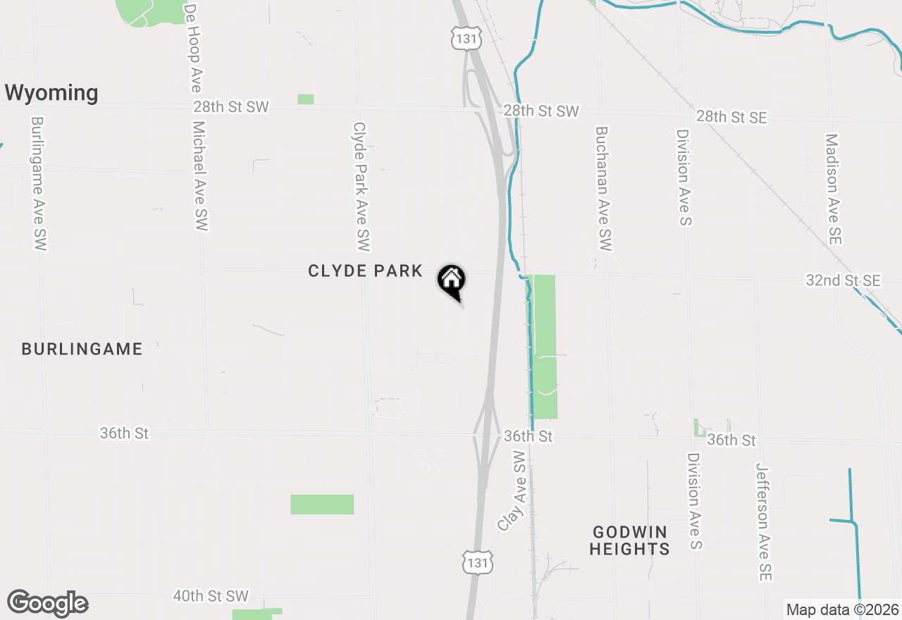 Map of 3230 Highgate Avenue Sw, Wyoming, MI 49509