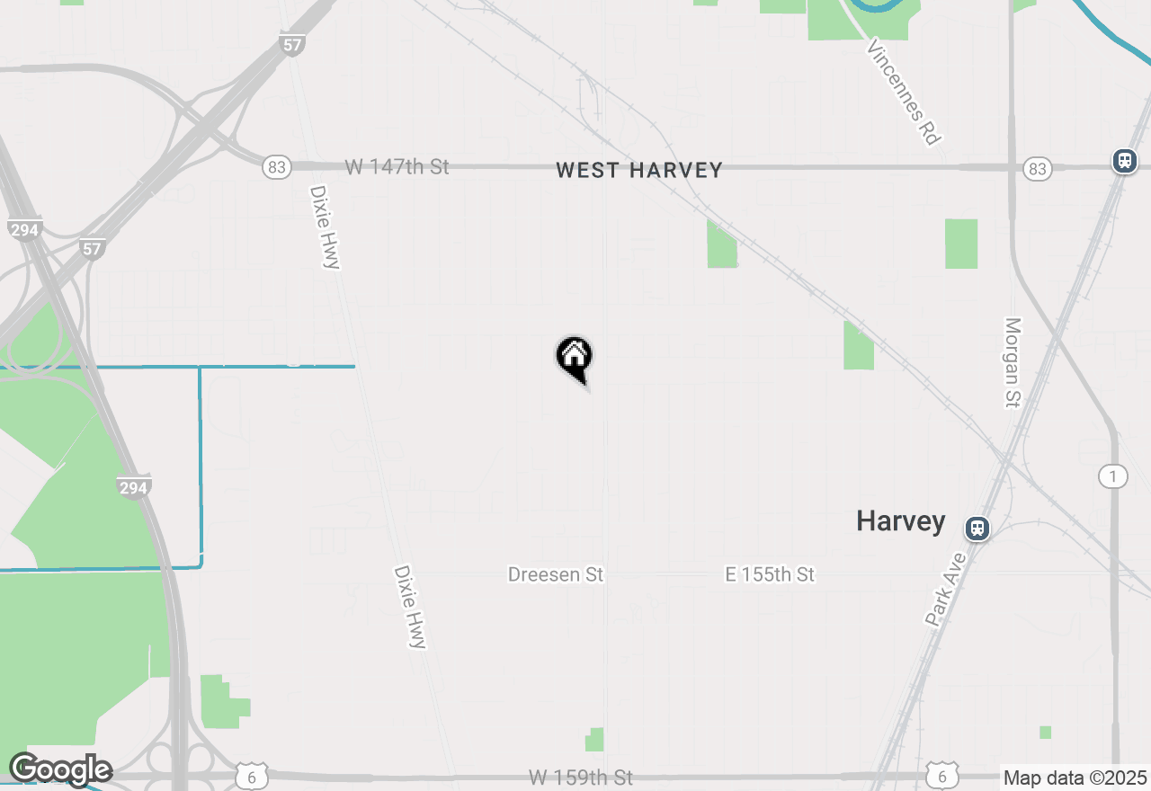 Map of 15120 Honore Avenue, Harvey, IL 60426