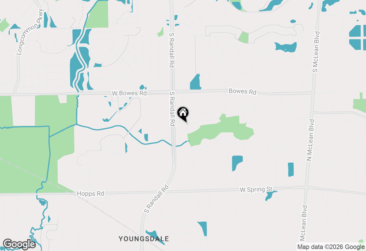 Map of 1202 Delta Drive, Elgin, IL 60123