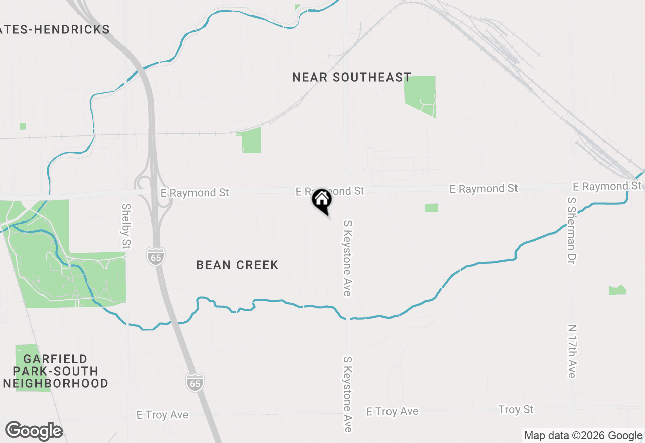 Map of 2316 Saint Paul Street, Indianapolis, IN 46203
