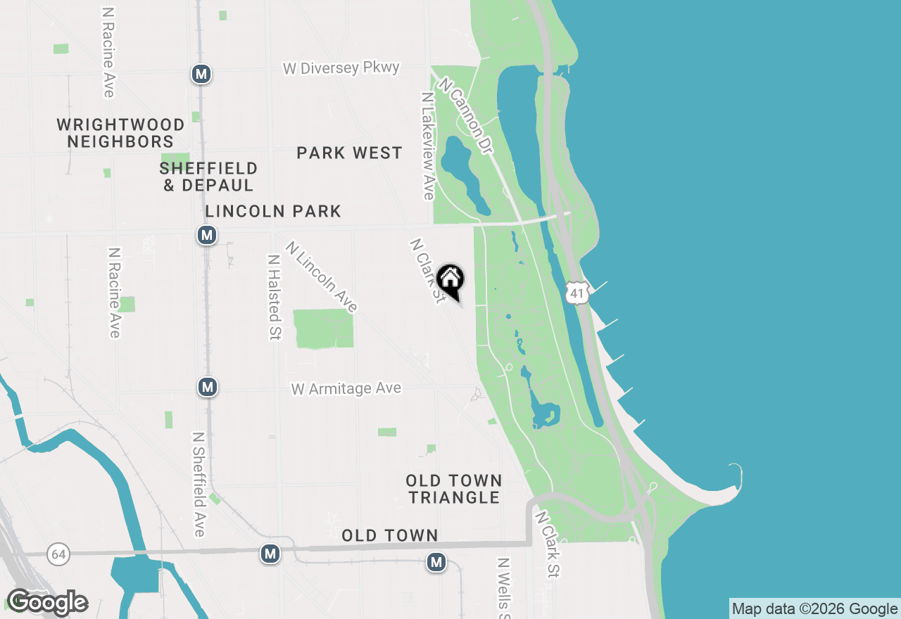 Map of 339 W Webster Avenue #6, Chicago, IL 60614