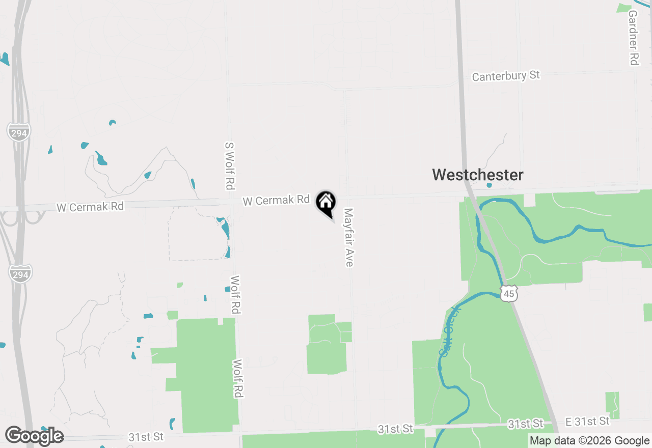 Map of 10833 Claridge Avenue, Westchester, IL 60154
