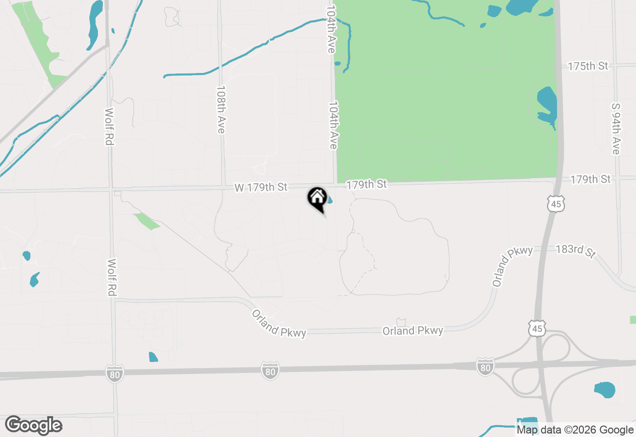 Map of 18013 Alice Lane, Orland Park, IL 60467