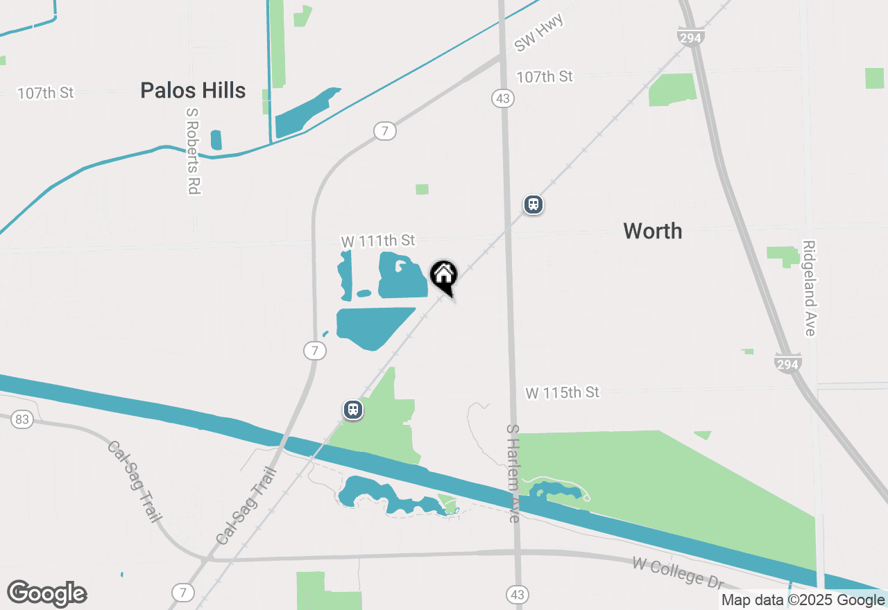 Map of 11257 S Pacific Drive, Worth, IL 60482