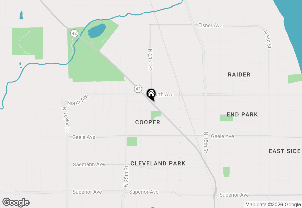 Map of 2544 Calumet Dr, Sheboygan, WI 53083