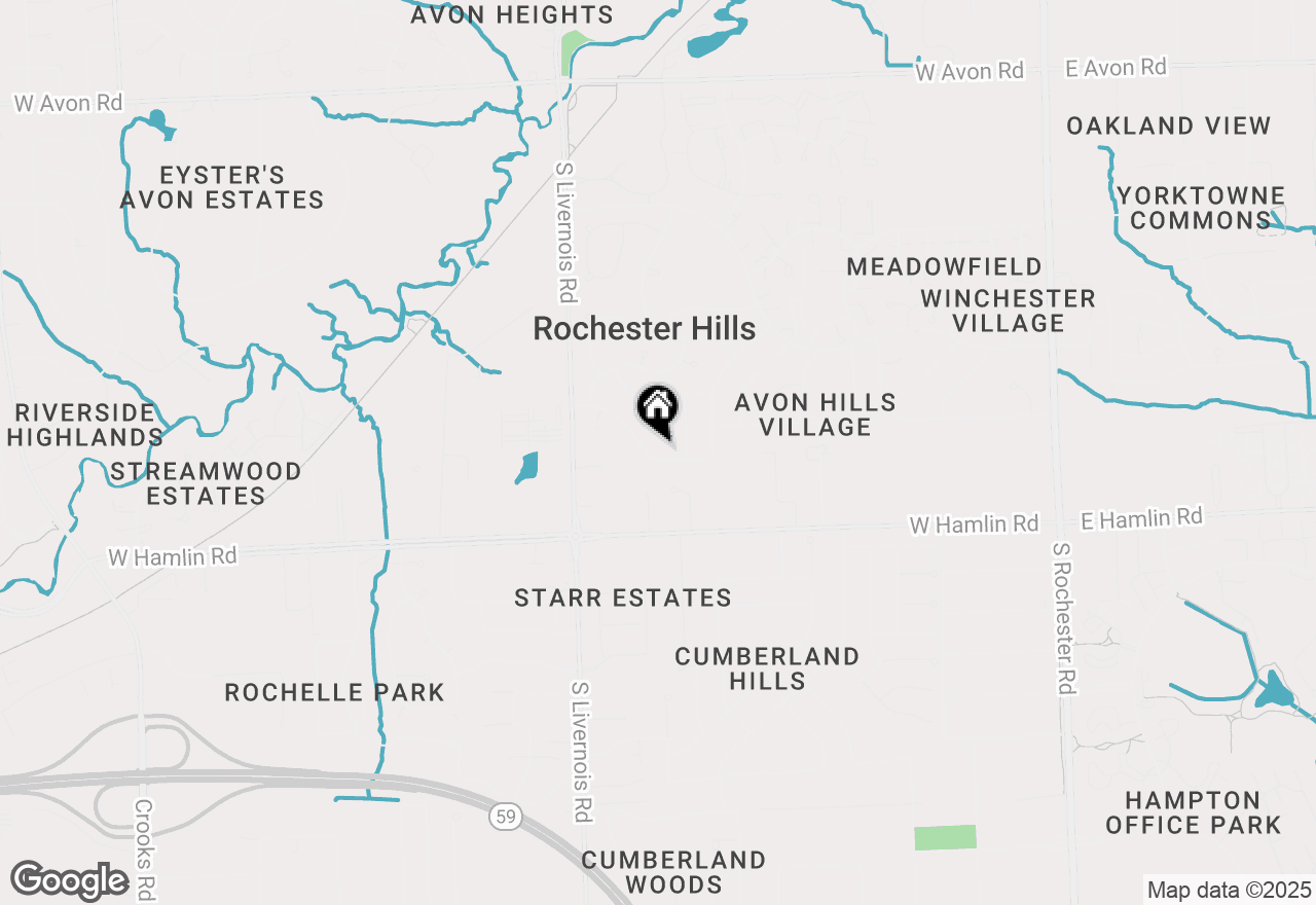 Map of 864 Dressler Lane, Rochester Hills, MI 48307