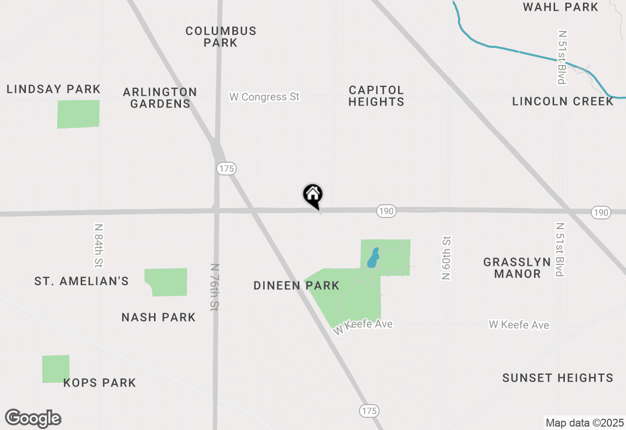 Map of 6915 W Capitol Dr, Milwaukee, WI 53216