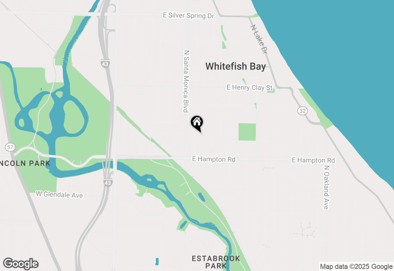 Map of 4918 N Berkeley Blvd, Whitefish Bay, WI 53217