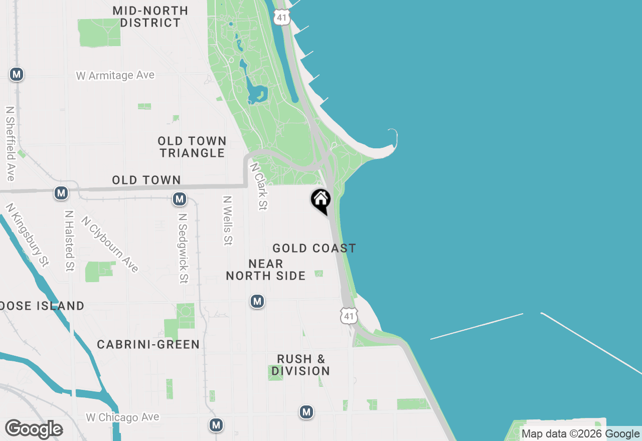 Map of 1440 N Lake Shore Drive #21G, Chicago, IL 60610