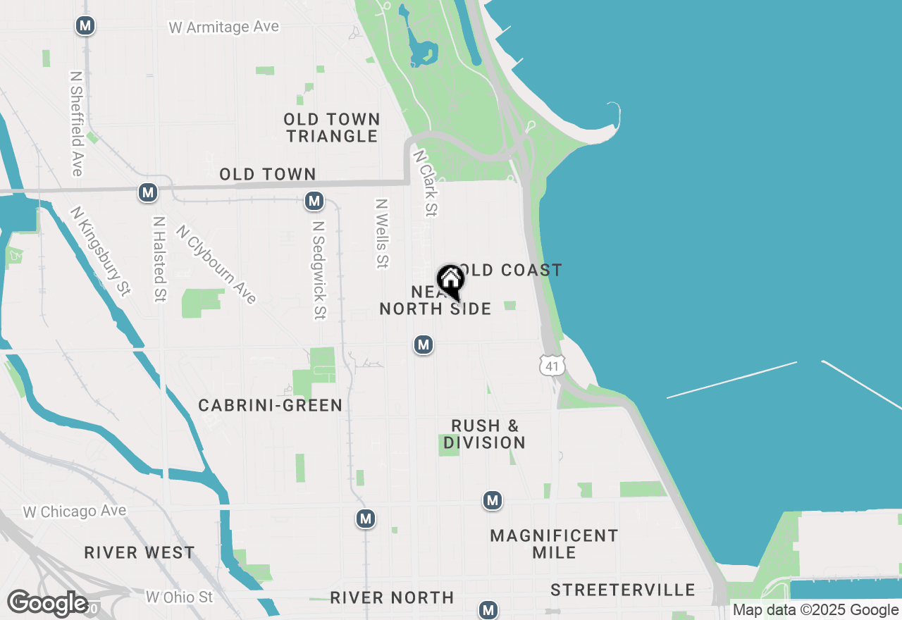 Map of 1250 N Dearborn Street #16B, Chicago, IL 60610