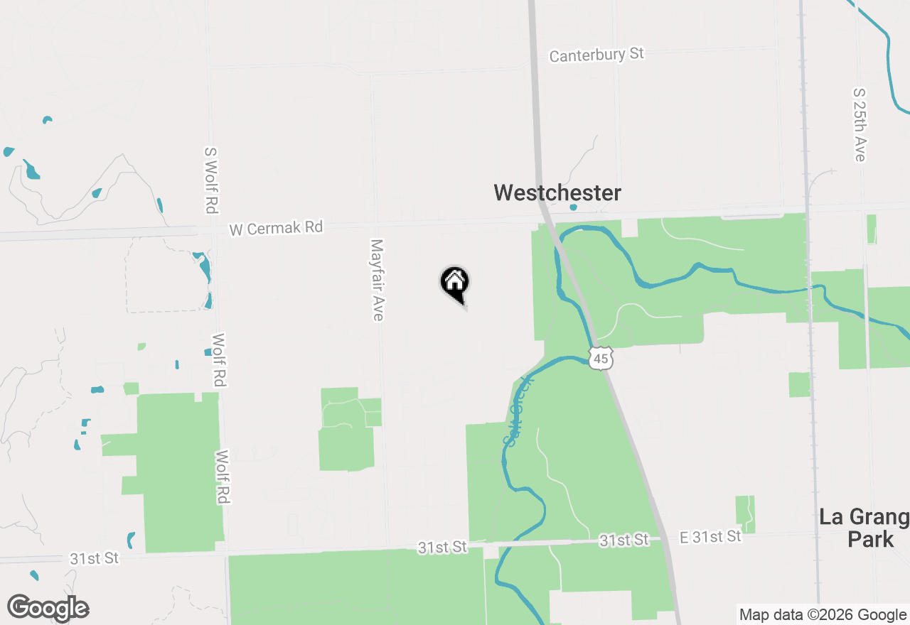 Map of 2410 Sunnyside Avenue, Westchester, IL 60154