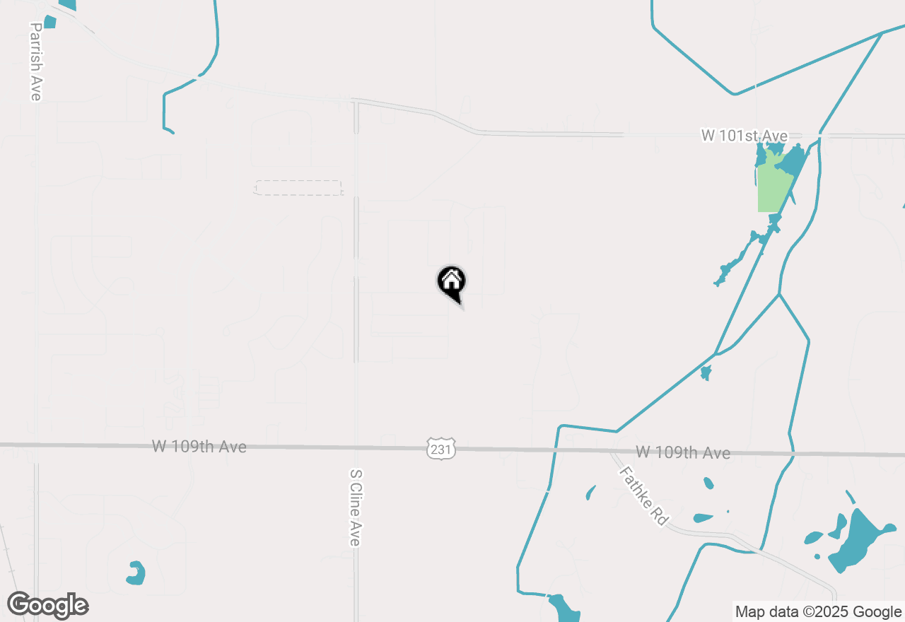 Map of 10533 Blaine Street, Crown Point, IN 46307