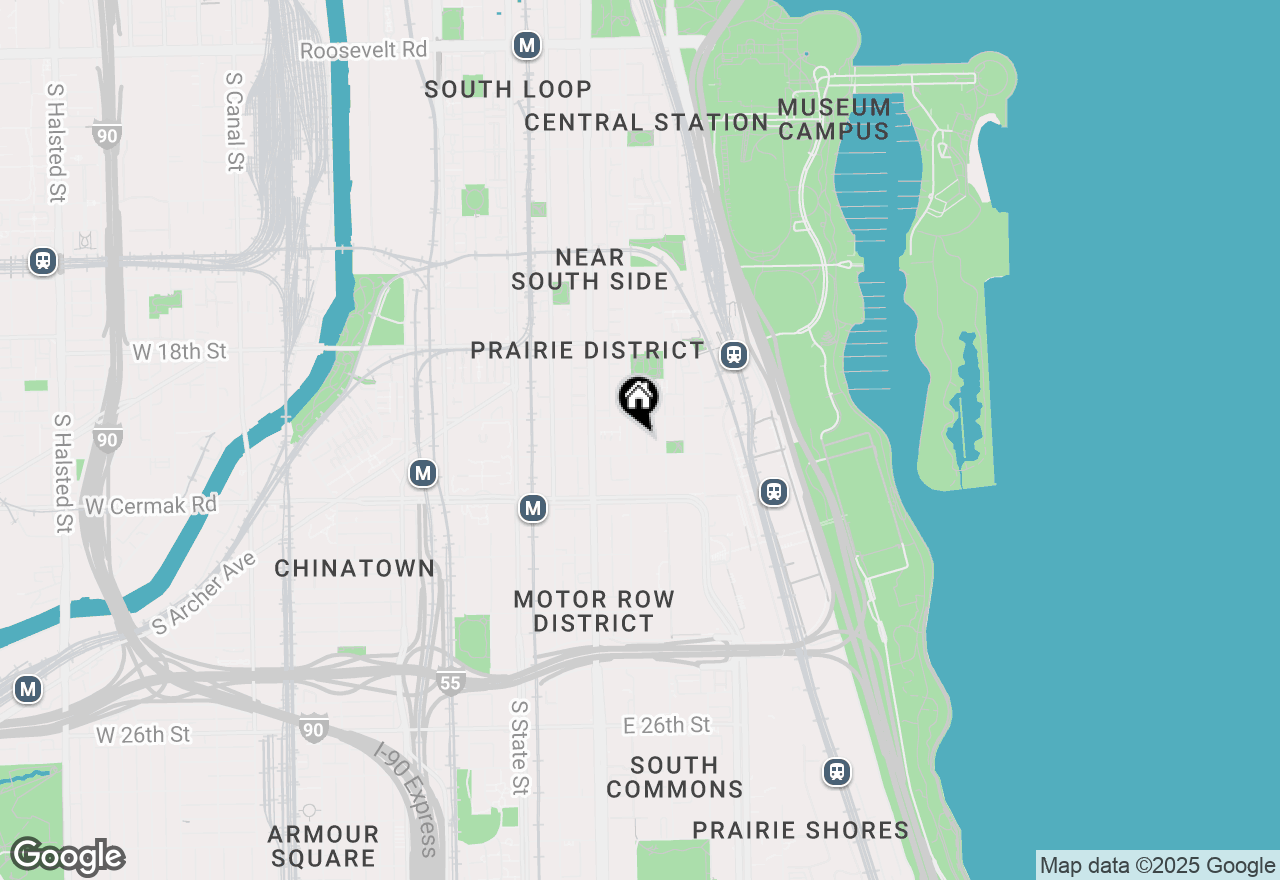 Map of 2025 S Indiana Avenue #503, Chicago, IL 60616