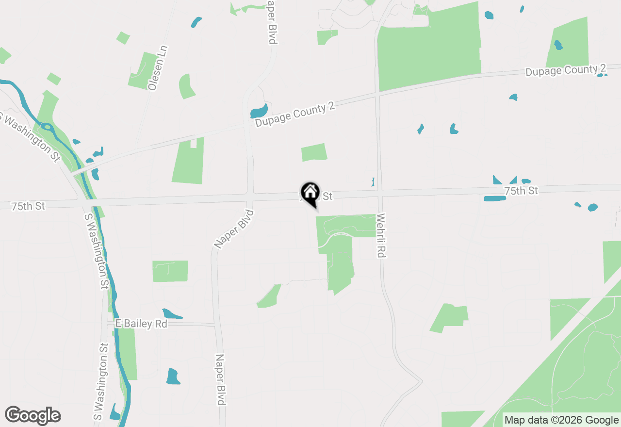 Map of 1137 Hyde Park Lane, Naperville, IL 60565