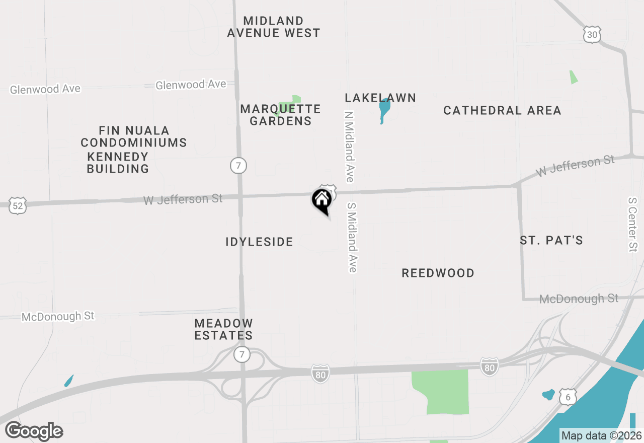 Map of 1503 Woodbridge Road #1D, Joliet, IL 60436