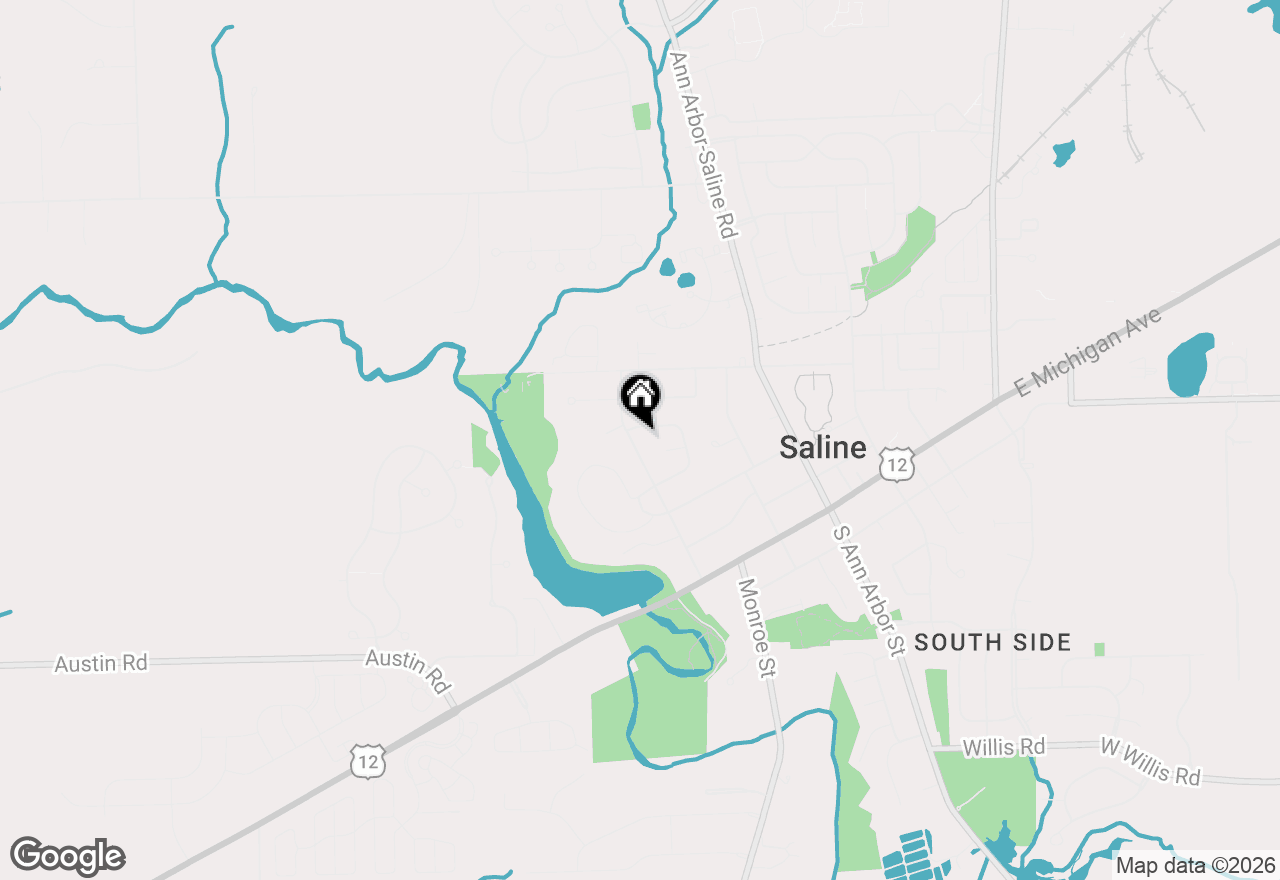 Map of 454 Mills Road, Saline, MI 48176