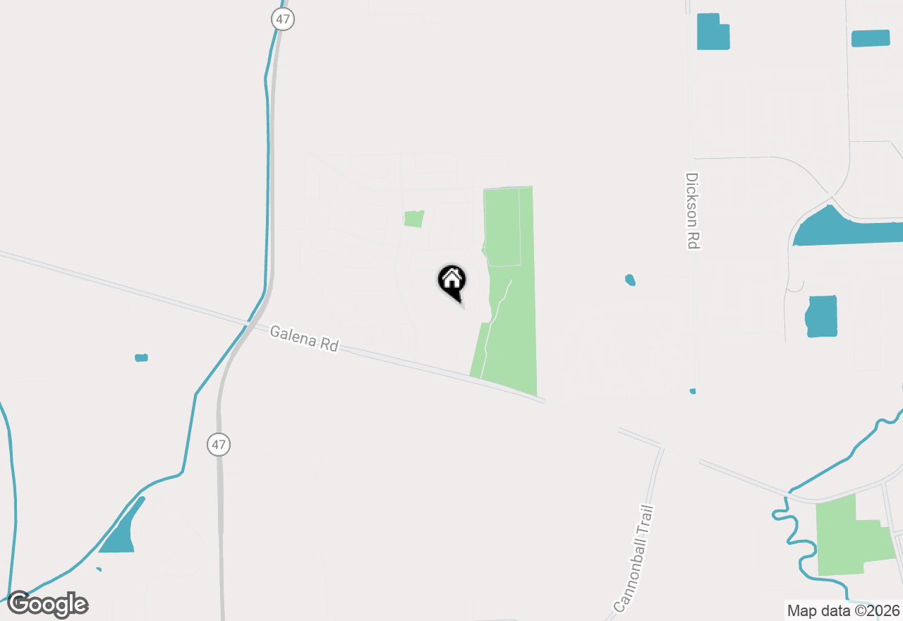Map of 412 Biscayne Lane, Yorkville, IL 60560