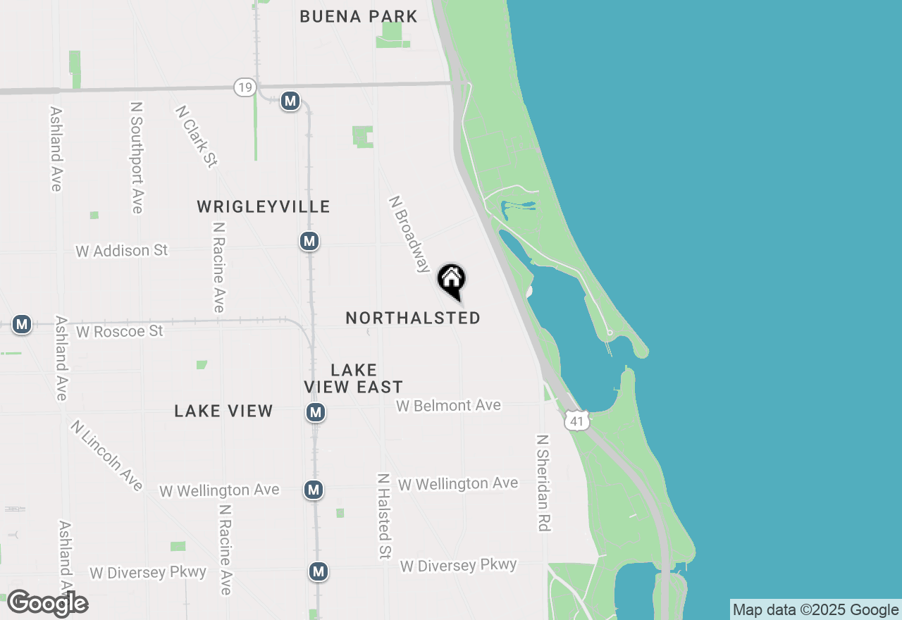 Map of 588 W Hawthorne Place #3, Chicago, IL 60657