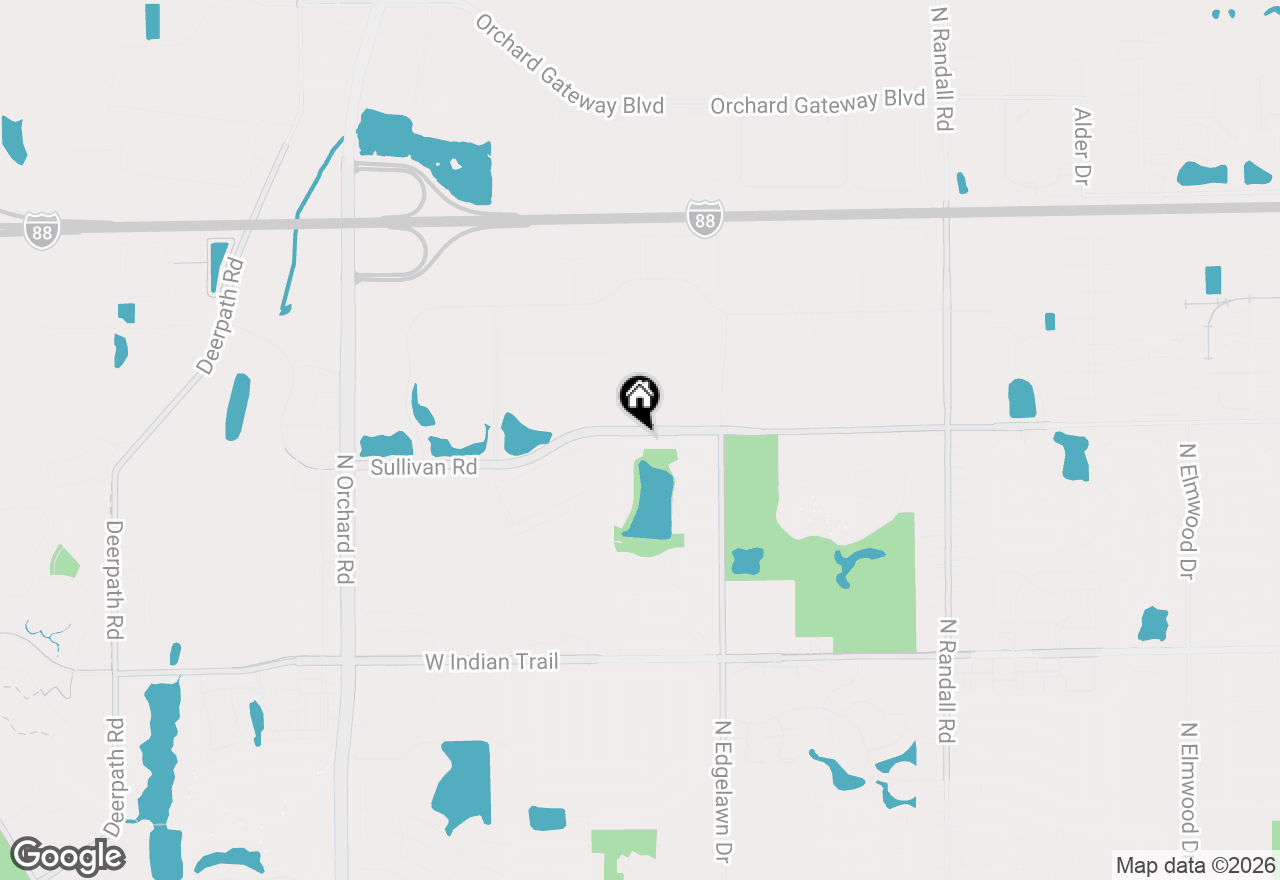 Map of 1953 Bayview Lane, Aurora, IL 60506