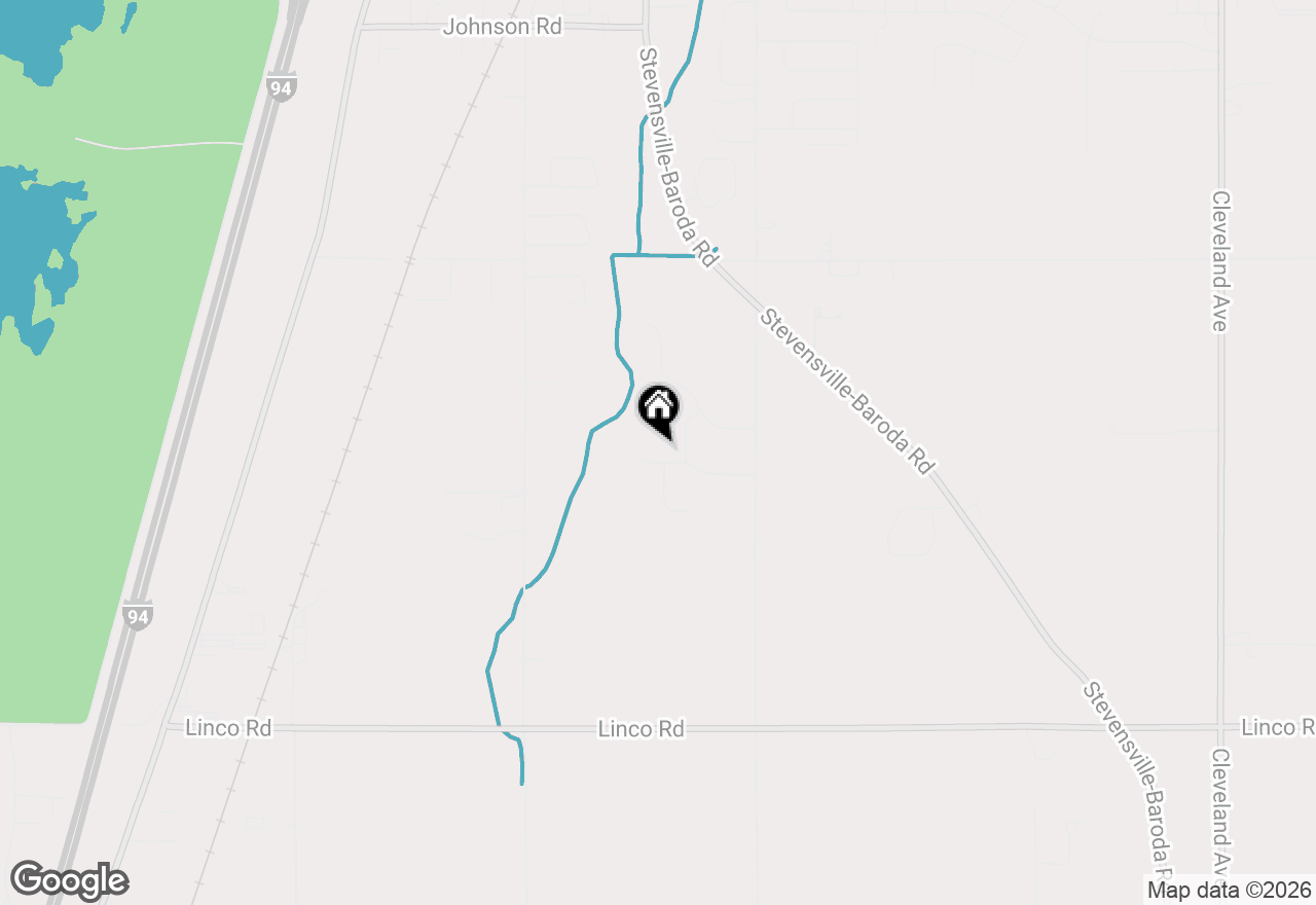 Map of 2677 Jefferson Drive, Stevensville, MI 49127