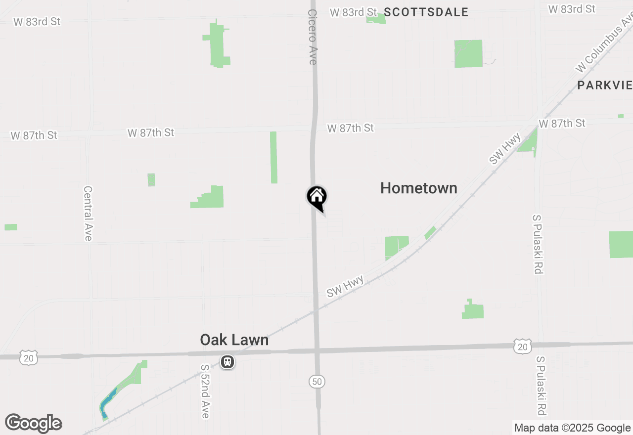 Map of 9001 S Cicero Avenue #131, Oak Lawn, IL 60453