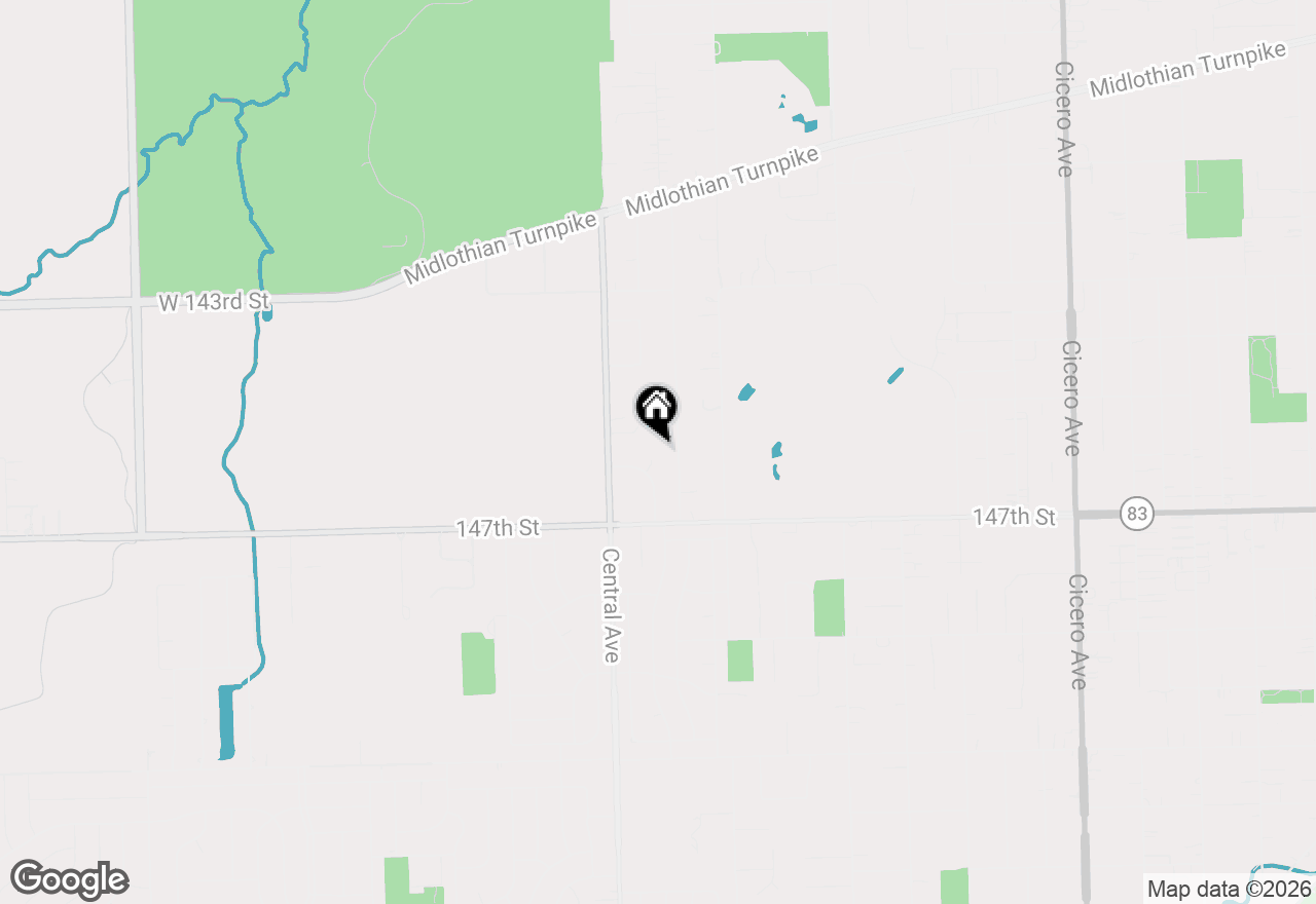 Map of 14509 Sussex Court #PH3, Oak Forest, IL 60452