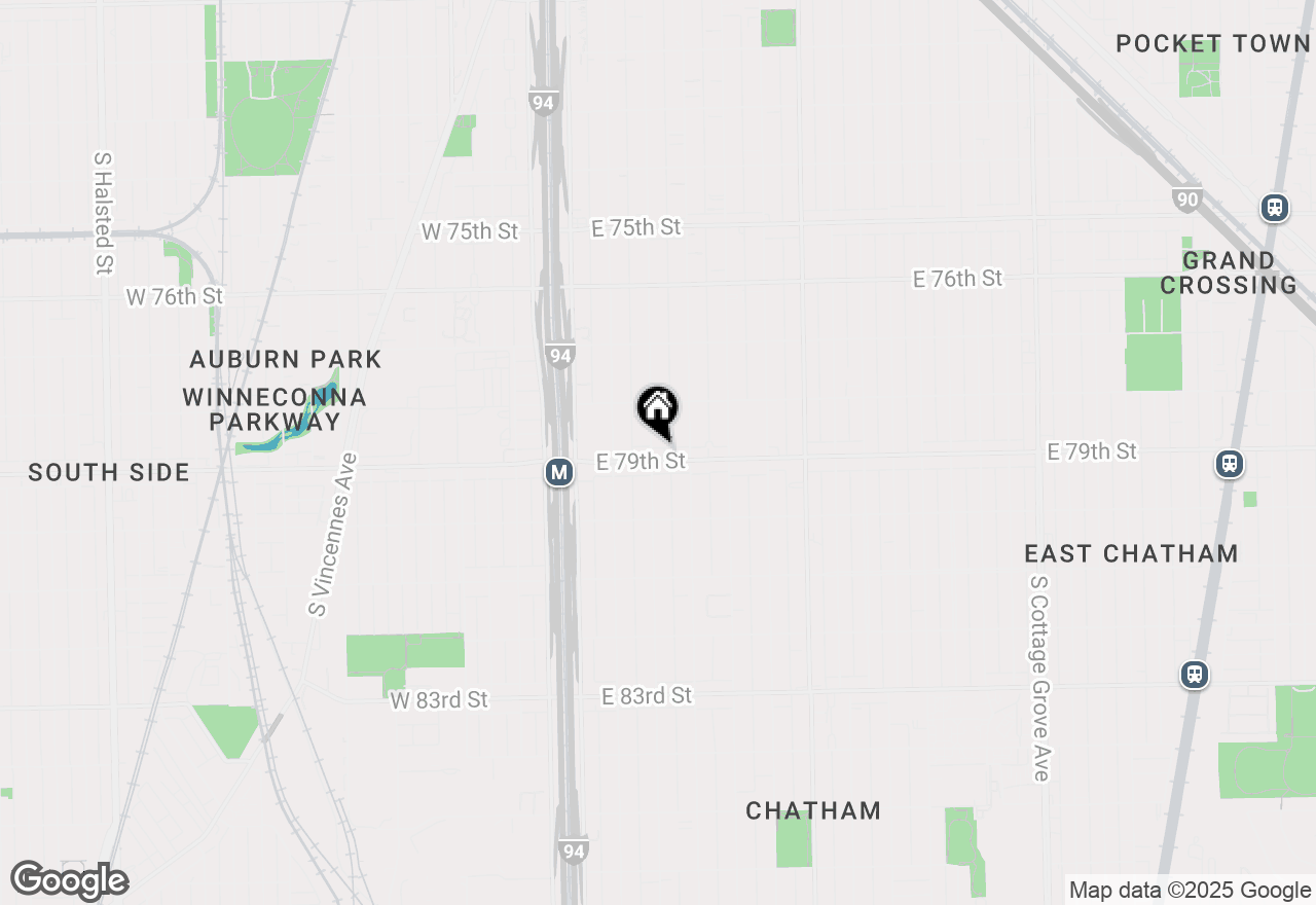 Map of 100-104 E 79th Street, Chicago, IL 60619