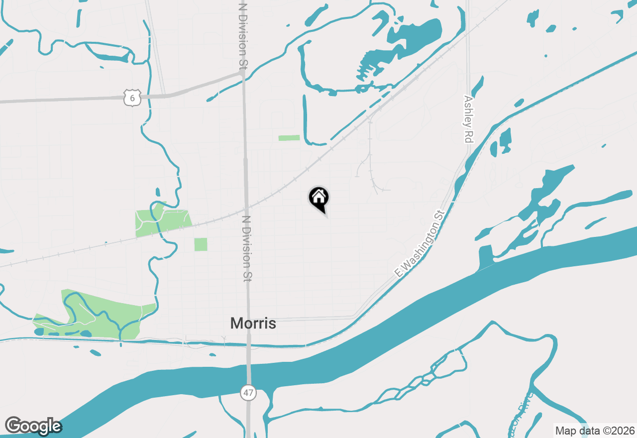 Map of 756 Douglas Street, Morris, IL 60450