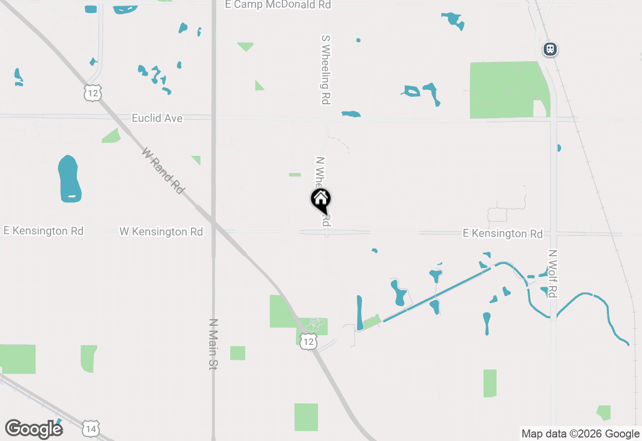 Map of 934 N Wheeling Road, Mount Prospect, IL 60056