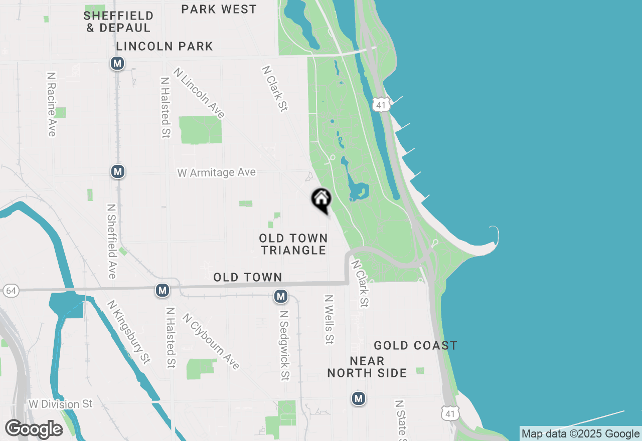 Map of 1810 N Wells Street #102, Chicago, IL 60614