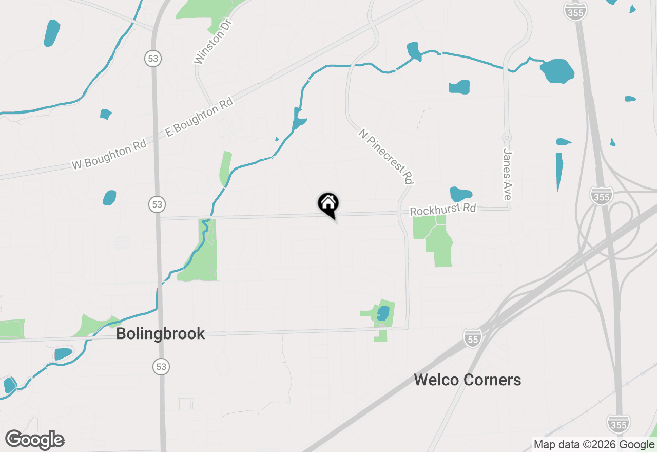 Map of 248 Oakridge Court, Bolingbrook, IL 60440