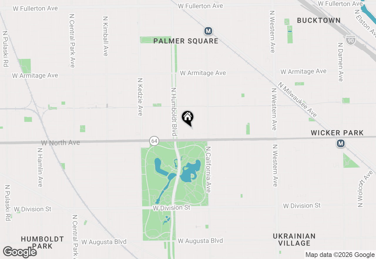Map of 1637 N Richmond Street, Chicago, IL 60647