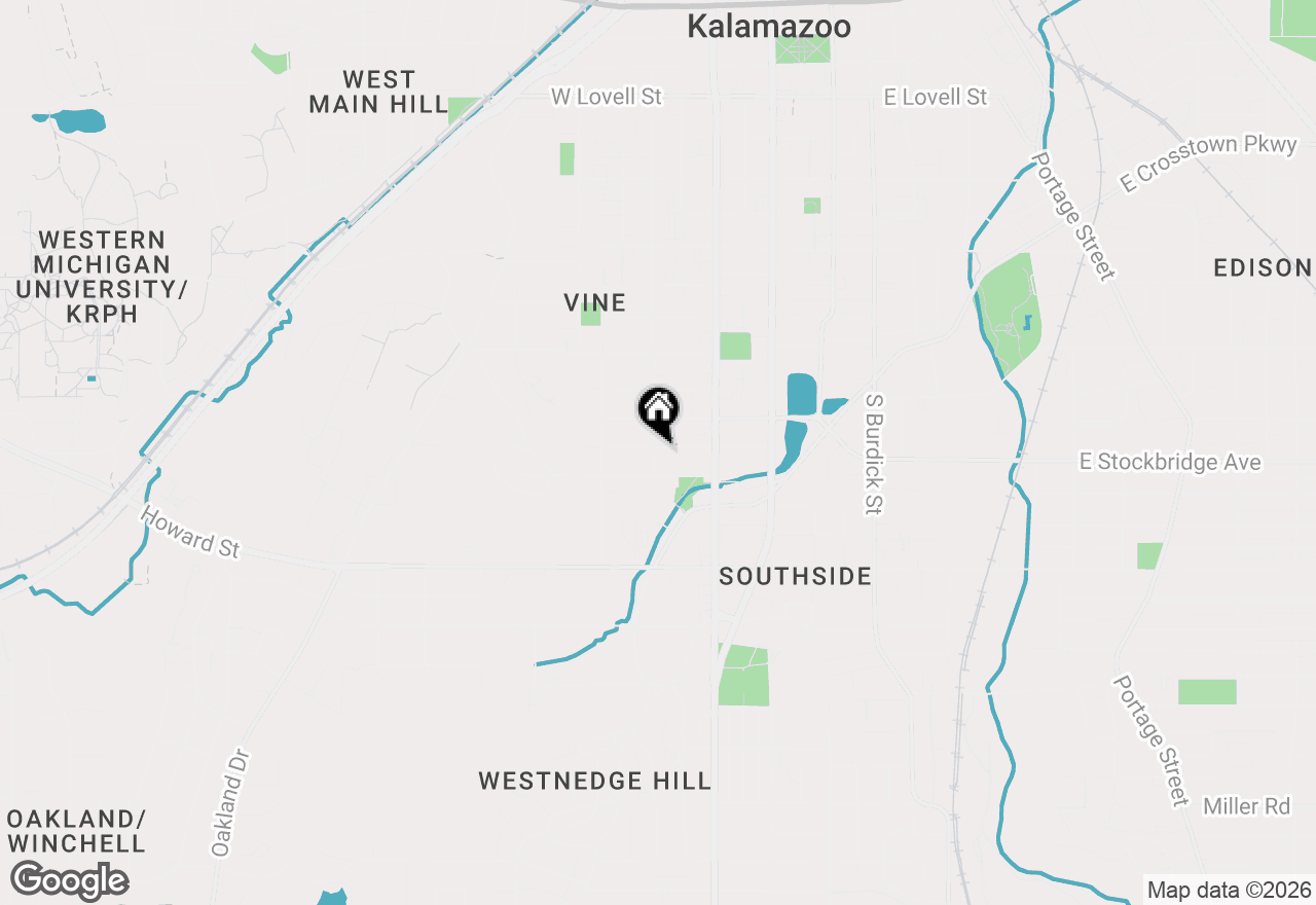 Map of 625 Mccourtie Street, Kalamazoo, MI 49008