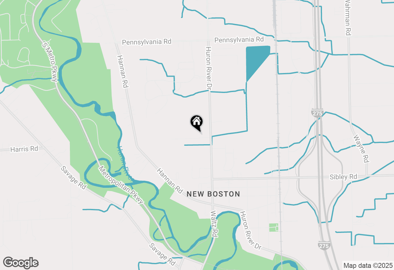 Map of 37490 Harvest Lane, New Boston, MI 48164