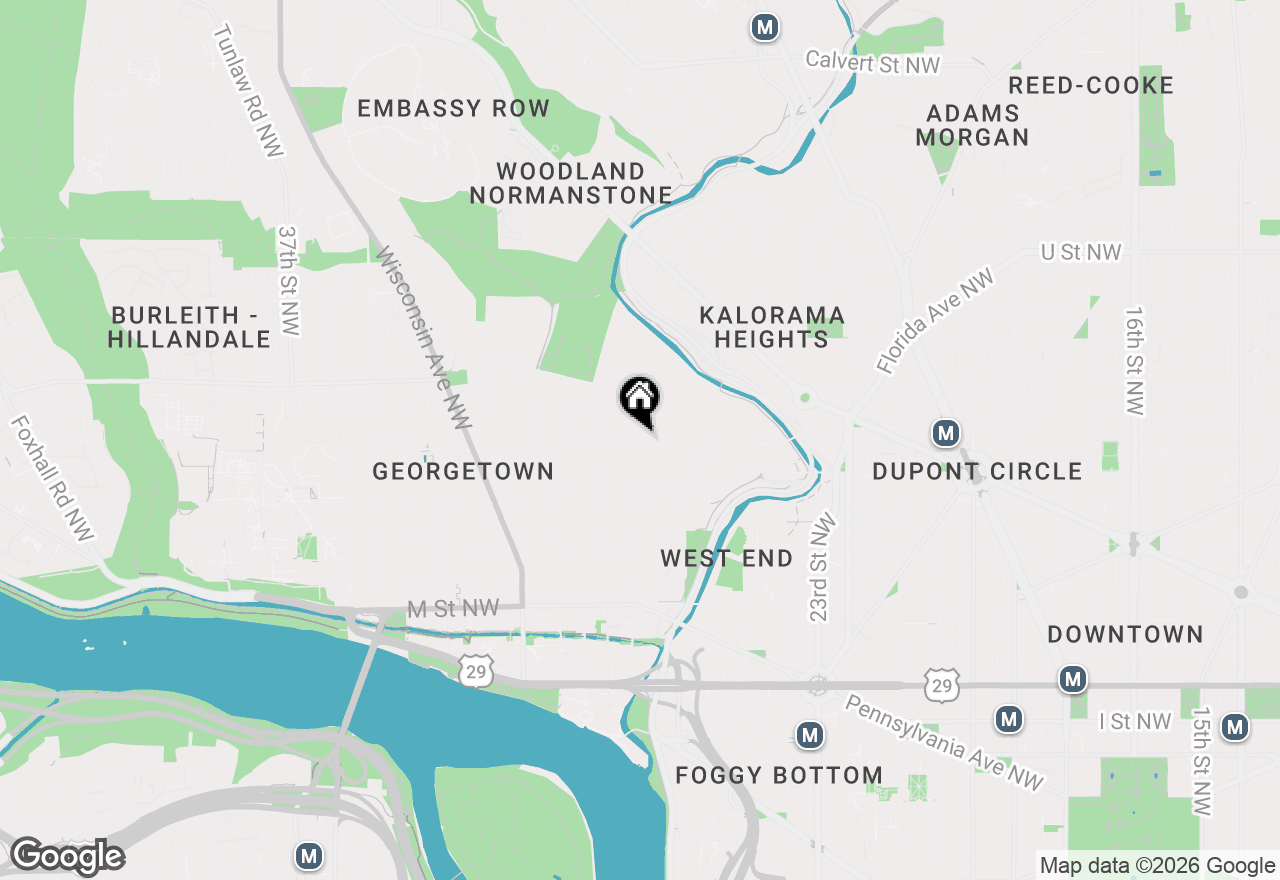 Map of 2815 Q Street Nw, Washington, DC 20007