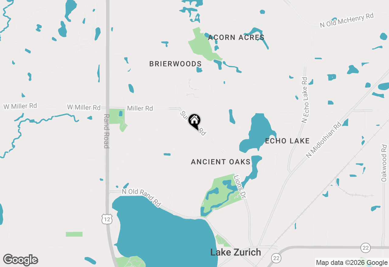 Map of 92 Golfview Road, Lake Zurich, IL 60047
