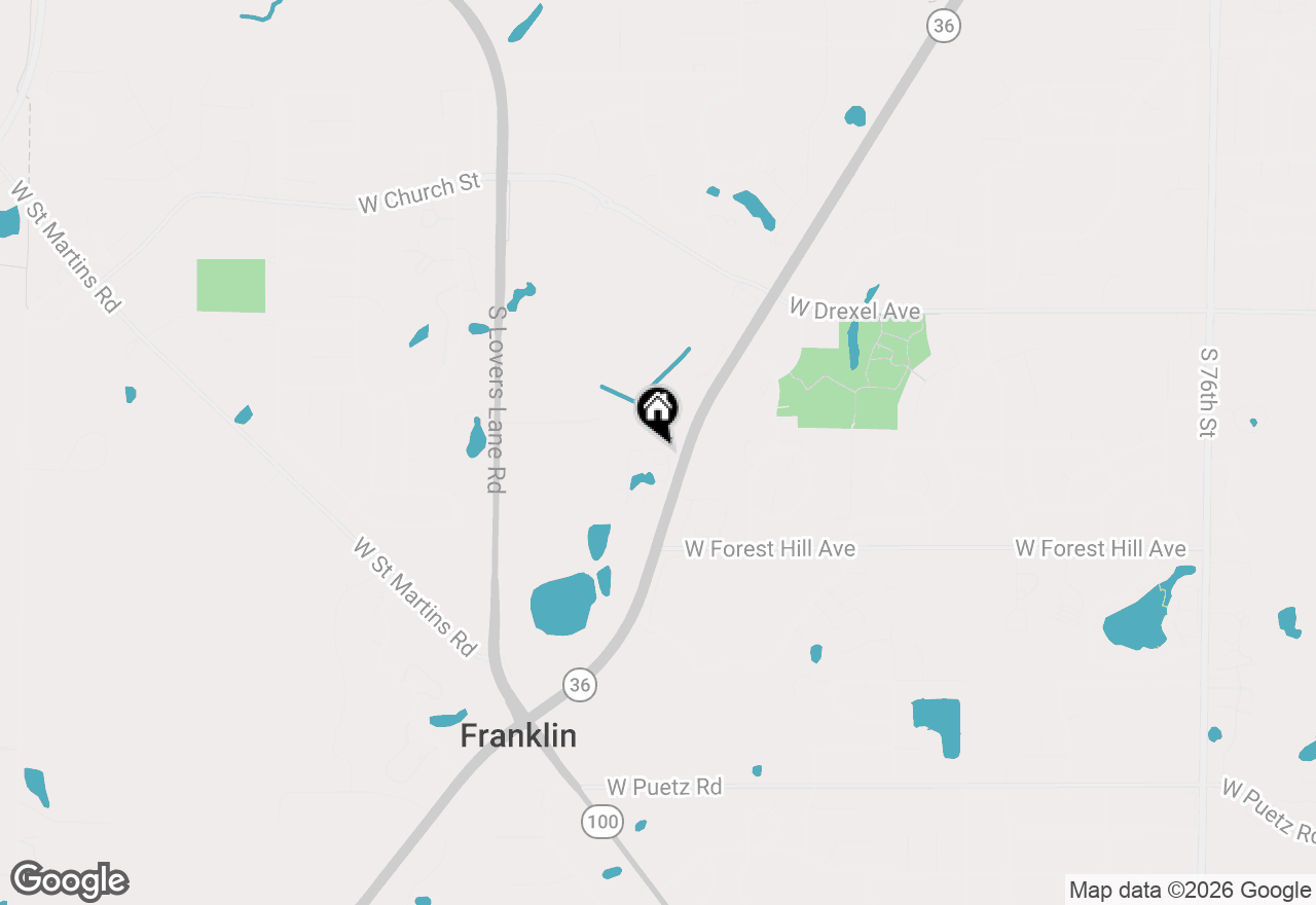 Map of 9374 W Loomis Rd #7, Franklin, WI 53132