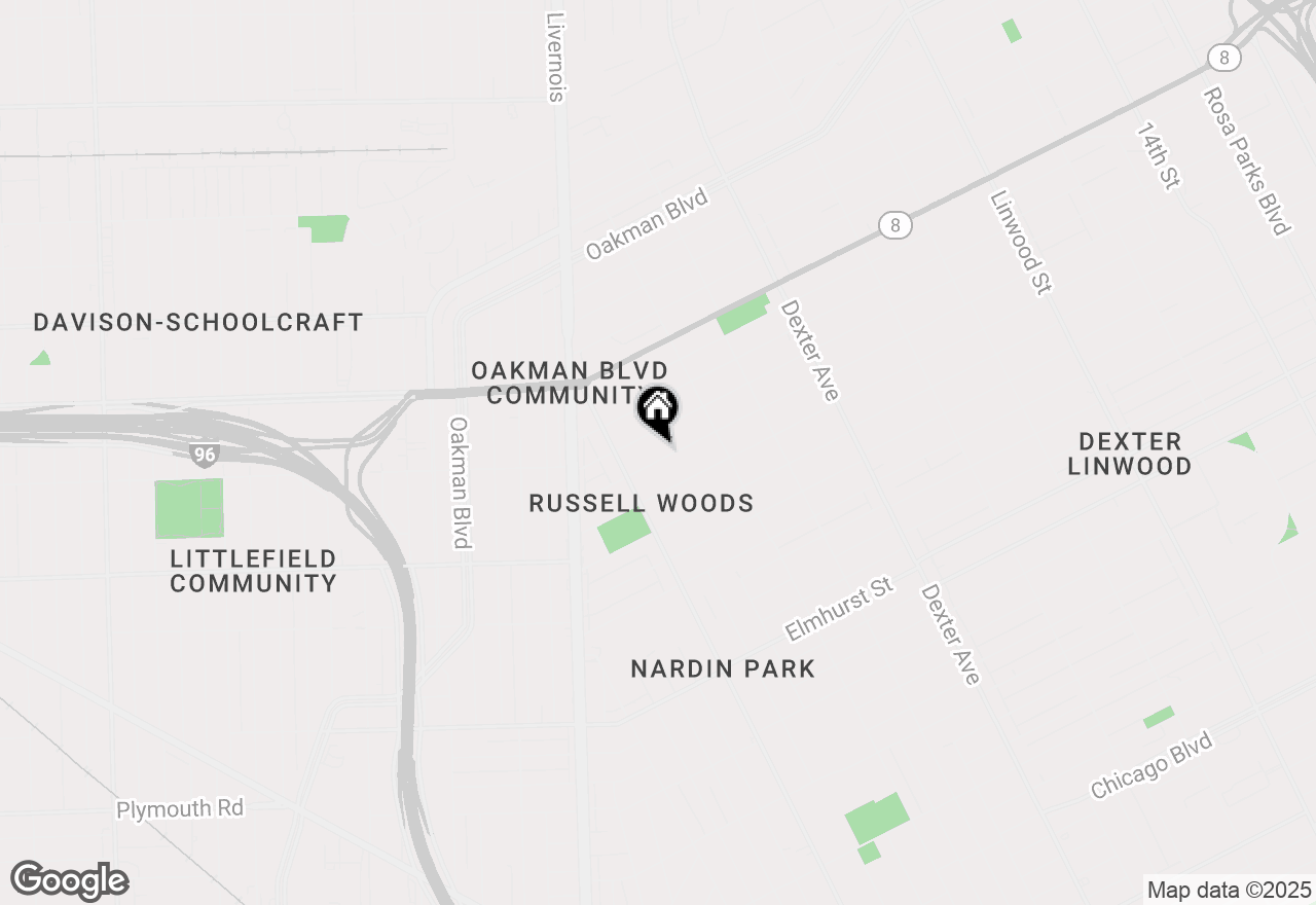 Map of 4340 Glendale Street, Detroit, MI 48238