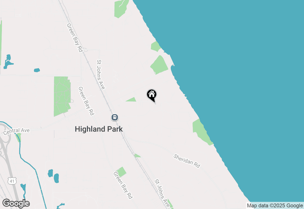 Map of 1789 Dale Avenue, Highland Park, IL 60035