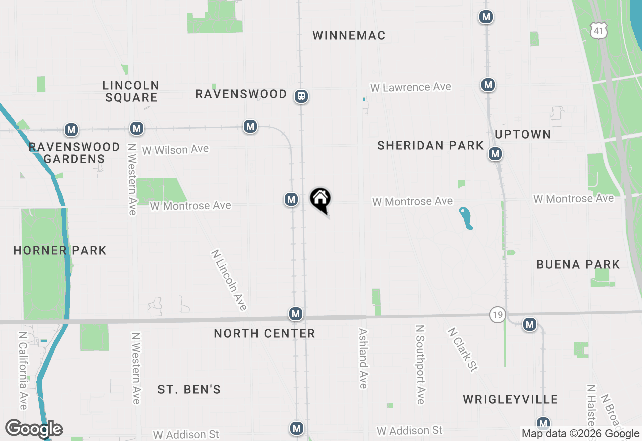 Map of 4322 N Hermitage Avenue, Chicago, IL 60613