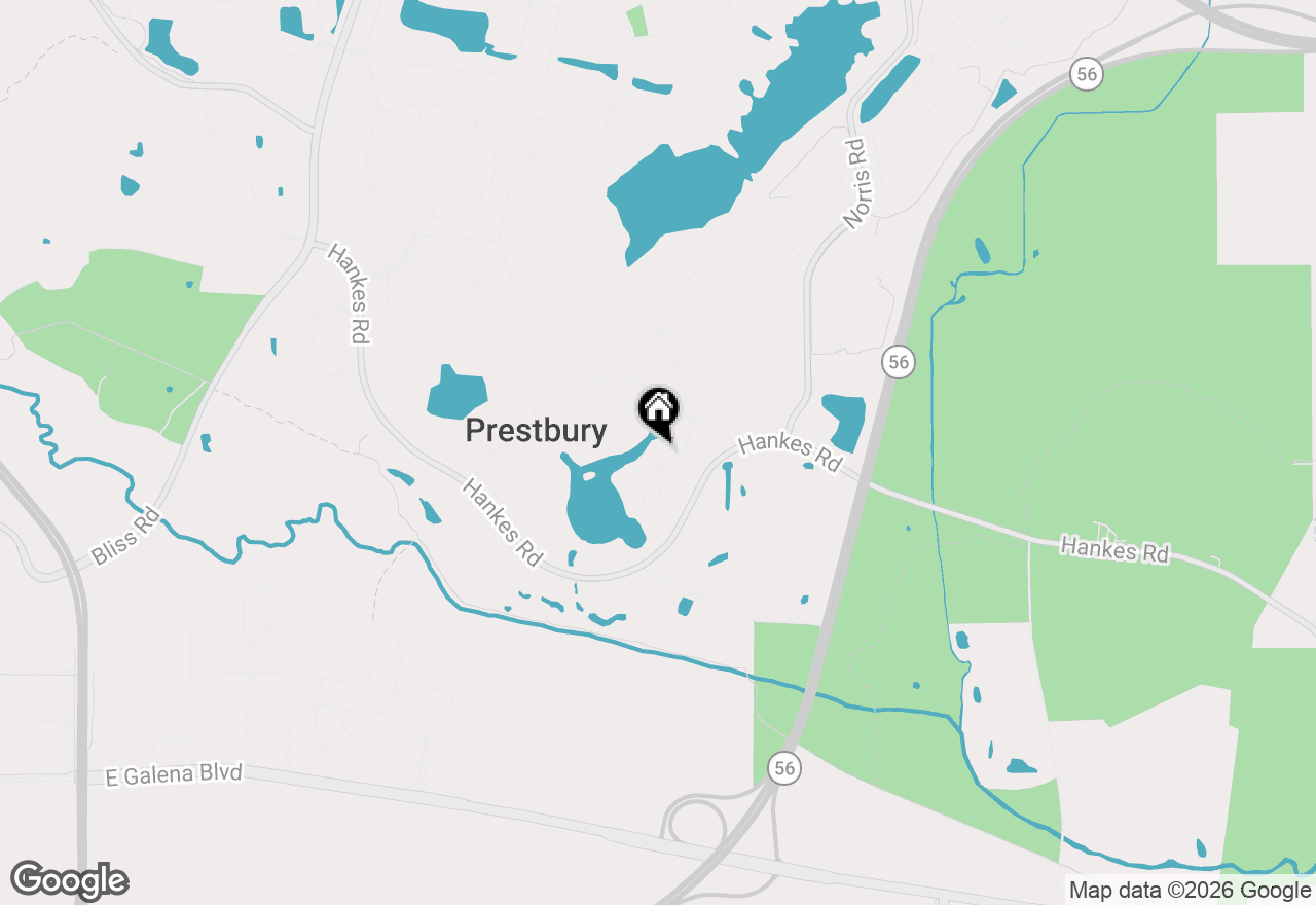 Map of 9 Buckingham Drive, Sugar Grove, IL 60554