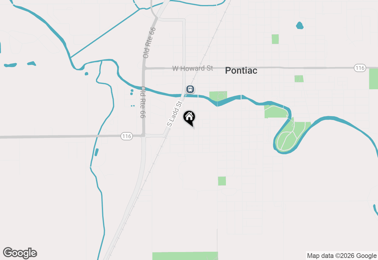Map of 726 W South Street, Pontiac, IL 61764