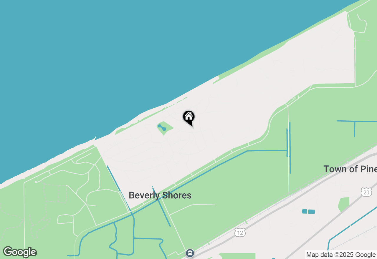 Map of 12 S Shore Avenue, Beverly Shores, IN 46301