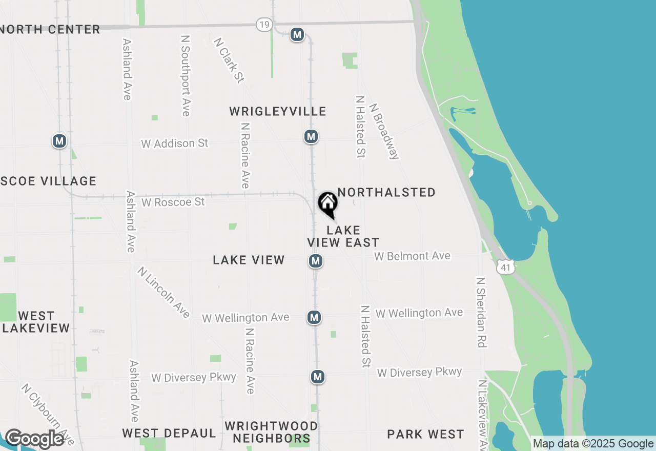 Map of 3303 N Clark Street #3S, Chicago, IL 60657
