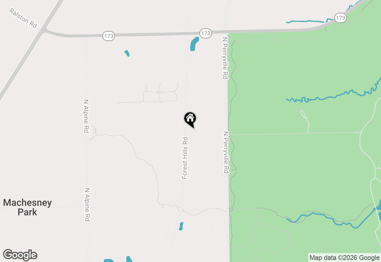 Map of 6538 Timberleaf Court #1, Loves Park, IL 61111