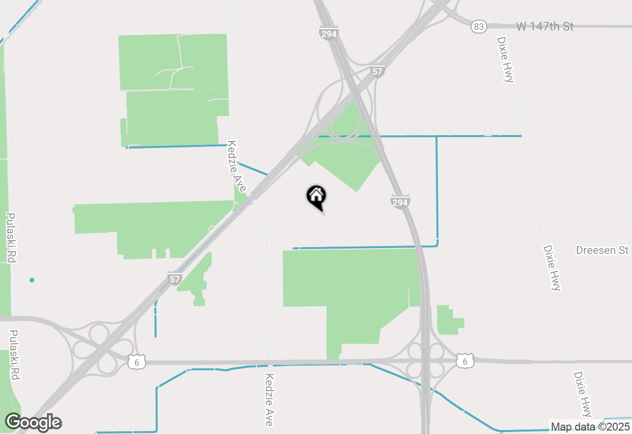 Map of 15364 Afton Avenue, Markham, IL 60428