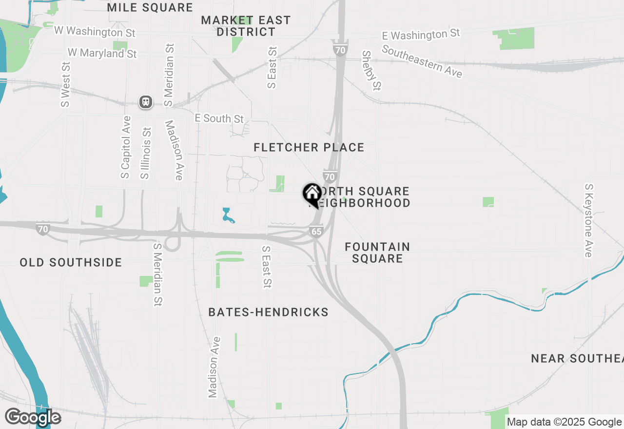 Map of 909 Wright Street, Indianapolis, IN 46203