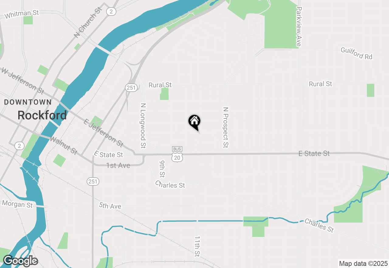 Map of 224 Regan Street, Rockford, IL 61107